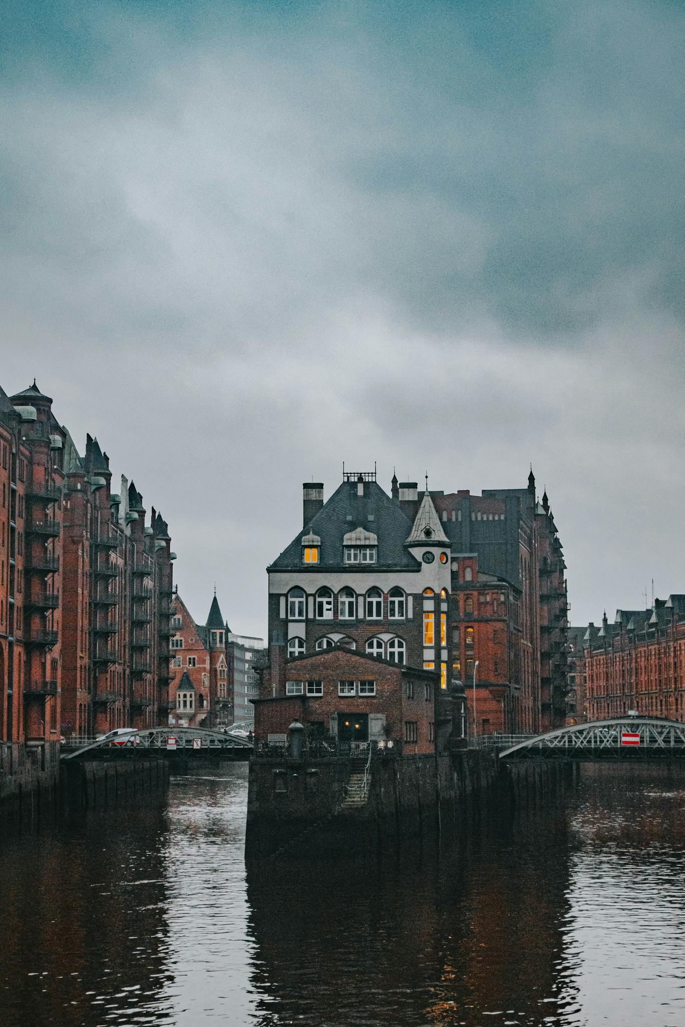 a-river-with-buildings-in-the-background Home